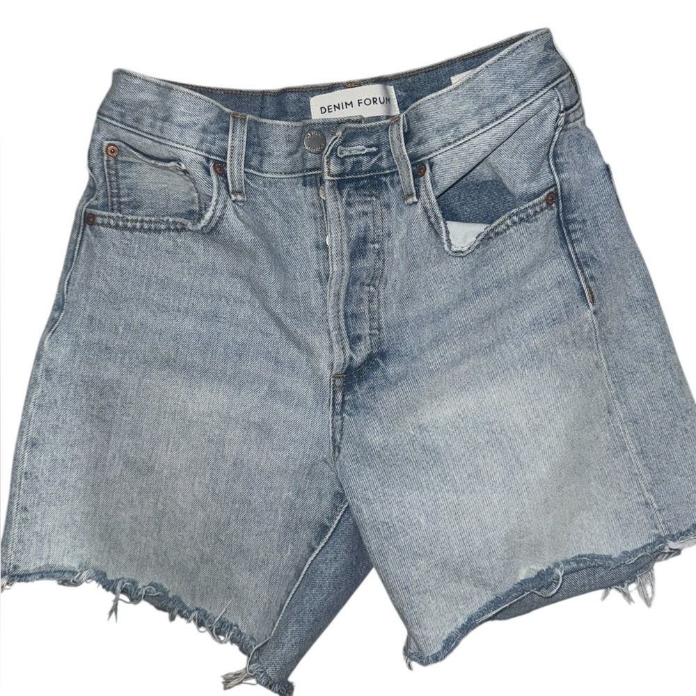 Denim Forum Light Blue Cutoff Shorts 26